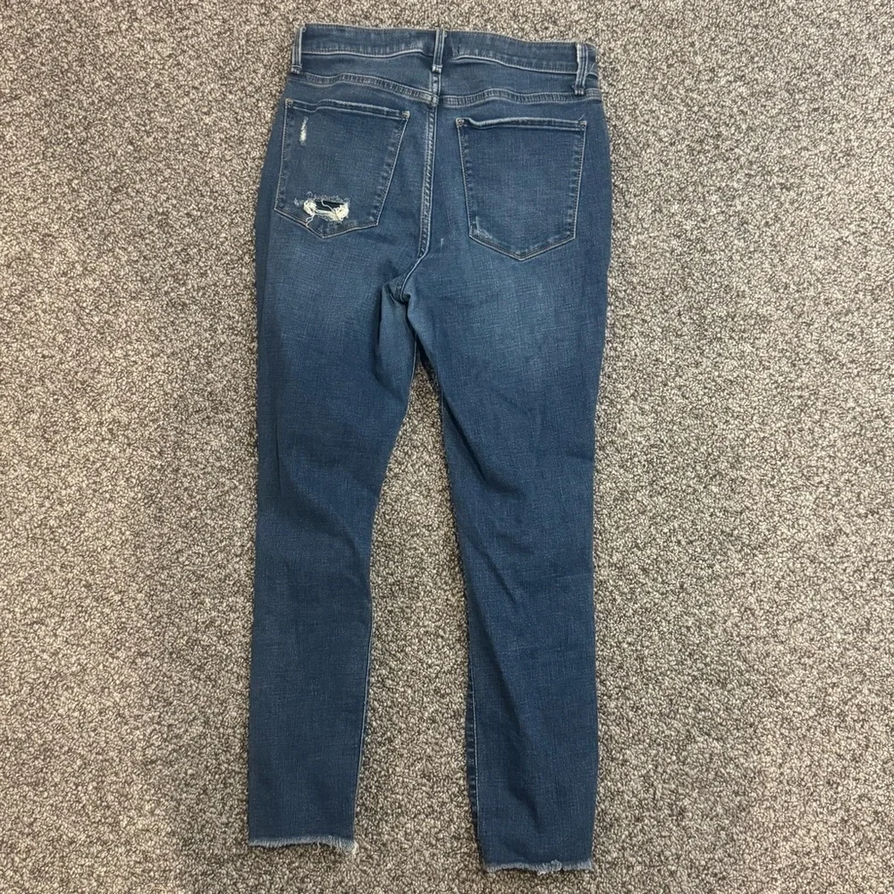Abercrombie & Fitch Blue Distressed Skinny Jeans - Picture 6 of 6
